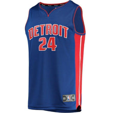 Load image into Gallery viewer, 24-Eric Moreland Detroit Pistons Jersey - Icon Edition – Blue