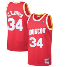 Load image into Gallery viewer, 34-Hakeem Olajuwon Houston Rockets  1993-94 Hardwood Classics Swingman Jersey - Red