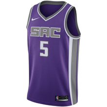 Load image into Gallery viewer, 5-De'Aaron Fox Sacramento Kings Swingman Jersey Purple - Icon Edition