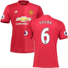Load image into Gallery viewer, 6-Paul Pogba Manchester United Home Soccer Jersey 2016-17 - Red