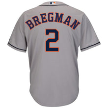 Load image into Gallery viewer, Alex Bregman Houston Astros Majestic Road Official Cool Base Player Jersey - Gray