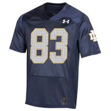 Load image into Gallery viewer, #83 Notre Dame Fighting Irish Under Armour College Football 150th Anniversary Replica Jersey - Navy
