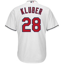 Load image into Gallery viewer, Corey Kluber Cleveland Indians Majestic Cool Base Player Jersey - White