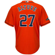 Load image into Gallery viewer, Jose Altuve Houston Astros Majestic 2019 Postseason Official Cool Base Player Jersey - Orange