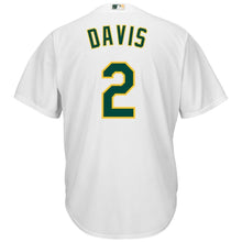 Load image into Gallery viewer, Khris Davis Oakland Athletics Majestic Home Official Cool Base Replica Player Jersey - White
