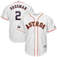 Load image into Gallery viewer, Alex Bregman Houston Astros Majestic 2019 Postseason Official Cool Base Player Jersey - White