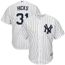 Load image into Gallery viewer, Aaron Hicks New York Yankees Majestic Home Cool Base Replica Player Jersey - White