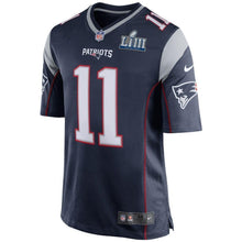 Load image into Gallery viewer, Julian Edelman New England Patriots Nike Super Bowl LIII Bound Game Jersey - Navy