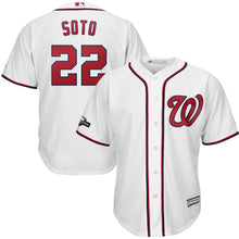 Load image into Gallery viewer, Juan Soto Washington Nationals Majestic 2019 Postseason Official Cool Base Player Jersey - White