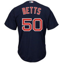 Load image into Gallery viewer, Mookie Betts Boston Red Sox Majestic Cool Base Player Jersey - Navy