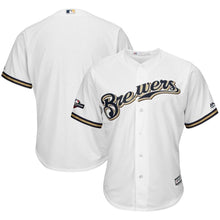 Load image into Gallery viewer, Milwaukee Brewers Majestic 2019 Postseason Official Cool Base Team Jersey - White