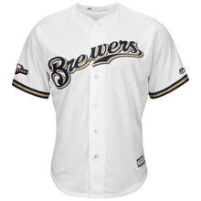 Load image into Gallery viewer, Milwaukee Brewers Majestic 2019 Postseason Official Cool Base Team Jersey - White