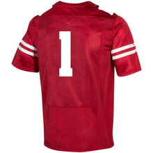 Load image into Gallery viewer, #1 Wisconsin Badgers Under Armour Replica Football Jersey - Red