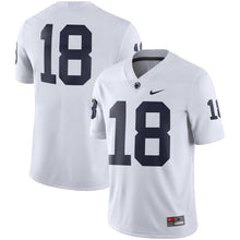 Load image into Gallery viewer, #18 Penn State Nittany Lions Nike Game Football Jersey - White