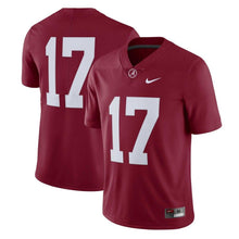Load image into Gallery viewer, #17 Alabama Crimson Tide Nike Limited Football Jersey - Crimson