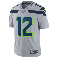 Load image into Gallery viewer, 12s Seattle Seahawks Nike Vapor Untouchable Limited Player Jersey - Gray