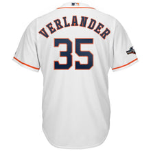 Load image into Gallery viewer, Justin Verlander Houston Astros Majestic 2019 Postseason Official Cool Base Player Jersey - White