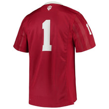 Load image into Gallery viewer, Indiana Hoosiers adidas Team Premier Football Jersey - Crimson