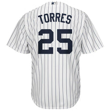 Load image into Gallery viewer, Gleyber Torres New York Yankees Majestic Official Cool Base Player Jersey - White/Navy