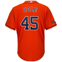 Load image into Gallery viewer, Gerrit Cole Houston Astros Majestic 2019 Postseason Official Cool Base Player Jersey - Orange