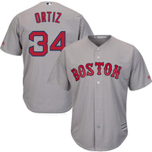 Load image into Gallery viewer, David Ortiz Boston Red Sox Majestic Cool Base Player Jersey - Gray