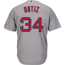 Load image into Gallery viewer, David Ortiz Boston Red Sox Majestic Cool Base Player Jersey - Gray