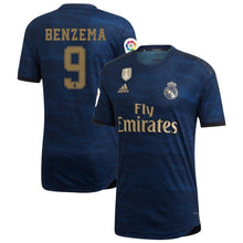 Load image into Gallery viewer, Karim Benzema Real Madrid Away Soccer Jersey 2019-20 – Blue