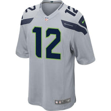 Load image into Gallery viewer, 12s Seattle Seahawks Nike Alternate Game Jersey - Gray