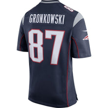 Load image into Gallery viewer, Rob Gronkowski New England Patriots Nike Game Jersey - Navy Blue/Silver