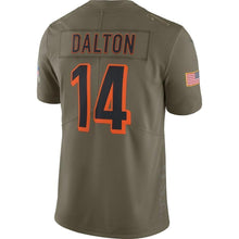 Load image into Gallery viewer, Andy Dalton Cincinnati Bengals Nike Salute To Service Limited Jersey - Olive