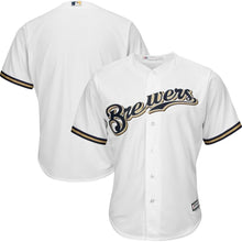 Load image into Gallery viewer, Milwaukee Brewers Majestic Official Cool Base Jersey - White