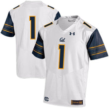 Load image into Gallery viewer, #1 Cal Bears Under Armour Replica Football Jersey - White