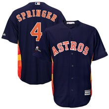 Load image into Gallery viewer, George Springer Houston Astros Majestic 2019 Postseason Official Cool Base Player Jersey - Navy