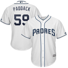 Load image into Gallery viewer, Chris Paddack San Diego Padres Majestic Official Cool Base Player Jersey - White