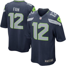 Load image into Gallery viewer, 12s Seattle Seahawks Nike Alternate Game Jersey - College Navy