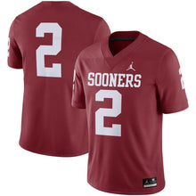 Load image into Gallery viewer, #2 Oklahoma Sooners Jordan Brand Game Jersey - Crimson