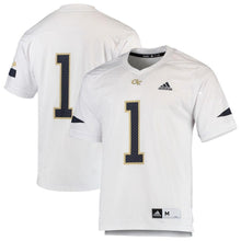 Load image into Gallery viewer, #1 Georgia Tech Yellow Jackets Chase Football Jersey – White