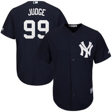 Load image into Gallery viewer, Aaron Judge New York Yankees Majestic Fashion Official Cool Base Player Replica Jersey - Navy