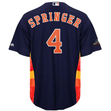 Load image into Gallery viewer, George Springer Houston Astros Majestic 2019 Postseason Official Cool Base Player Jersey - Navy