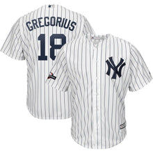 Load image into Gallery viewer, Didi Gregorius New York Yankees Majestic 2019 Postseason Official Cool Base Player Jersey - White/Navy