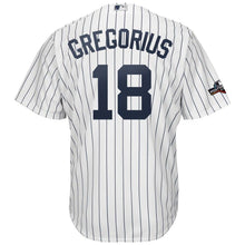 Load image into Gallery viewer, Didi Gregorius New York Yankees Majestic 2019 Postseason Official Cool Base Player Jersey - White/Navy