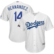 Load image into Gallery viewer, Enrique Hernandez Los Angeles Dodgers Majestic 2019 Postseason Home Official Cool Base Player Jersey - White