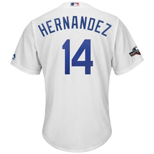Load image into Gallery viewer, Enrique Hernandez Los Angeles Dodgers Majestic 2019 Postseason Home Official Cool Base Player Jersey - White