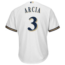 Load image into Gallery viewer, Orlando Arcia Milwaukee Brewers Majestic Cool Base Home Player Jersey - White