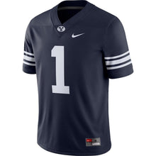 Load image into Gallery viewer, #1 BYU Cougars Nike Game Jersey - Navy