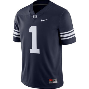 #1 BYU Cougars Nike Game Jersey - Navy