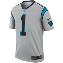 Load image into Gallery viewer, Cam Newton Carolina Panthers Nike Inverted Legend Jersey - Silver