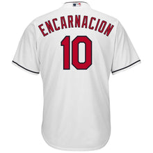 Load image into Gallery viewer, Edwin Encarnacion Cleveland Indians Majestic Official Cool Base Player Jersey - White