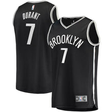 Load image into Gallery viewer, Kevin Durant Brooklyn Nets Fanatics Branded 2019/20 Fast Break Jersey Black - Icon Edition