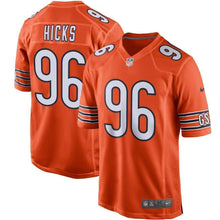 Load image into Gallery viewer, Akiem Hicks Chicago Bears Nike Player Game Jersey - Orange